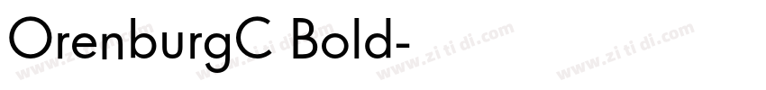 OrenburgC Bold字体转换